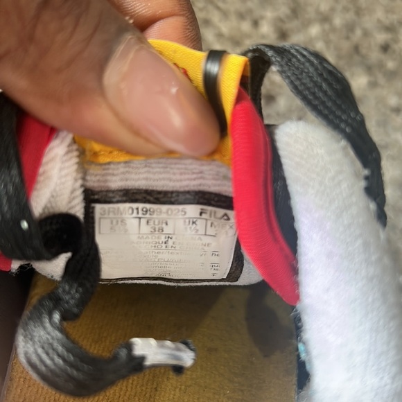 Fila Renno Mens Basketball Running Shoes Red and orange - Picture 6 of 6